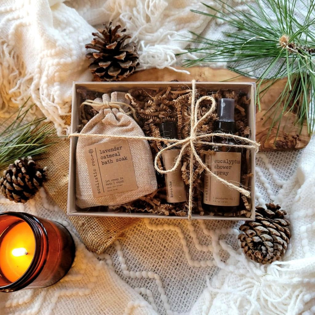 Eucalyptus & Lavender Self-Care Gift Set – Spa-Inspired Wellness Box for Relaxation & Renewal