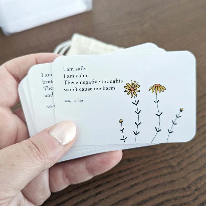 Anxiety Relief Affirmation Cards – Pocket-Sized Mental Health Support & Gift Pack