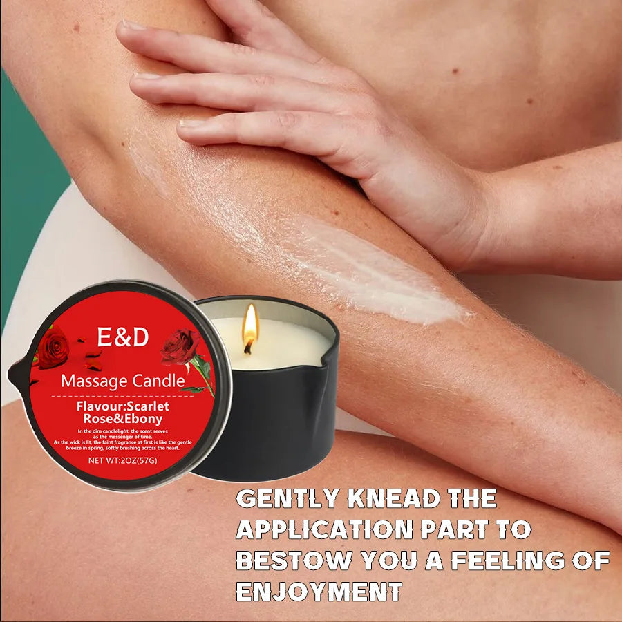Massage Oil Candle – Stress Relief, Aromatherapy & Skin Moisturizing Luxury Spa Candle