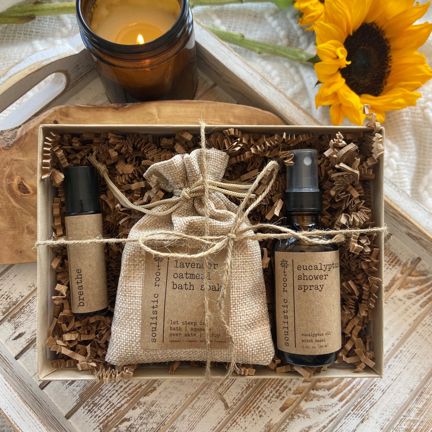 Eucalyptus & Lavender Self-Care Gift Set – Spa-Inspired Wellness Box for Relaxation & Renewal
